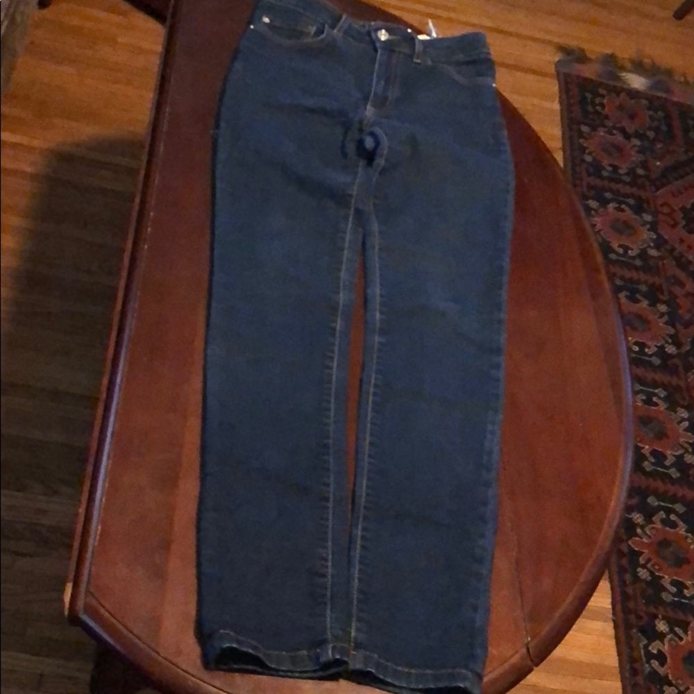 Super high rise fit dark denim skinny Zara  jeans